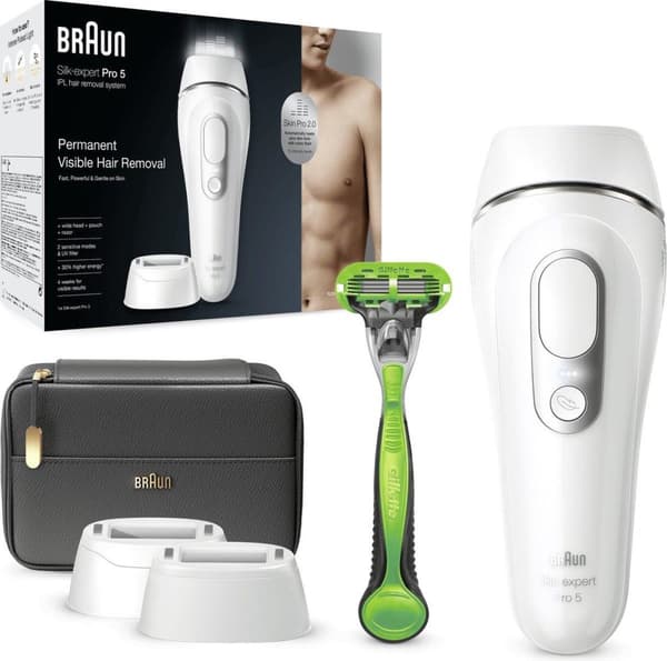 Braun Silk Expert Pro 5 PL5145 - IPL Ontharingsapparaat - Voor Mannen