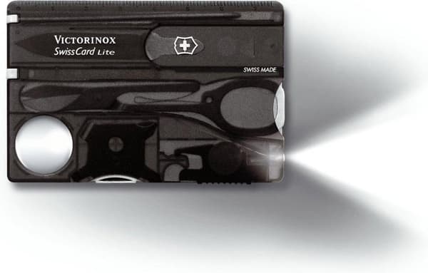 Victorinox SwissCard Lite 13 Funktioner - Transparent Svart