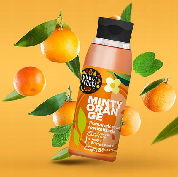 TUTTI FRUTTI Regenererende badeolie Orange Mint 400 ml