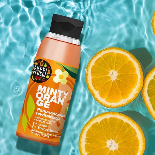 TUTTI FRUTTI Regenererende badeolie Orange Mint 400 ml