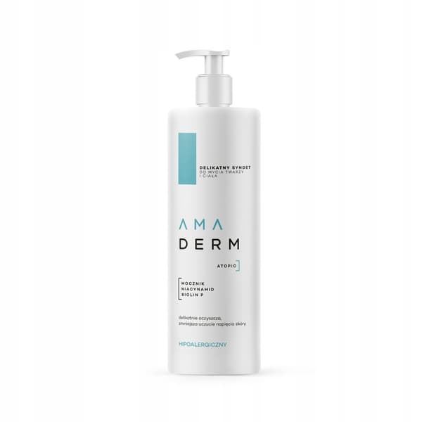 AMADERM ATOPIC Mild sæbe til ansigt og krop 400 ml