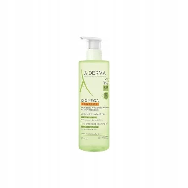 A-DERMA EXOMEGA CONTROL blødgørende 2-i-1 showergel 500 ml