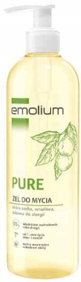 EMOLIUM PURE body wash gel fra 1. levedag 400 ml