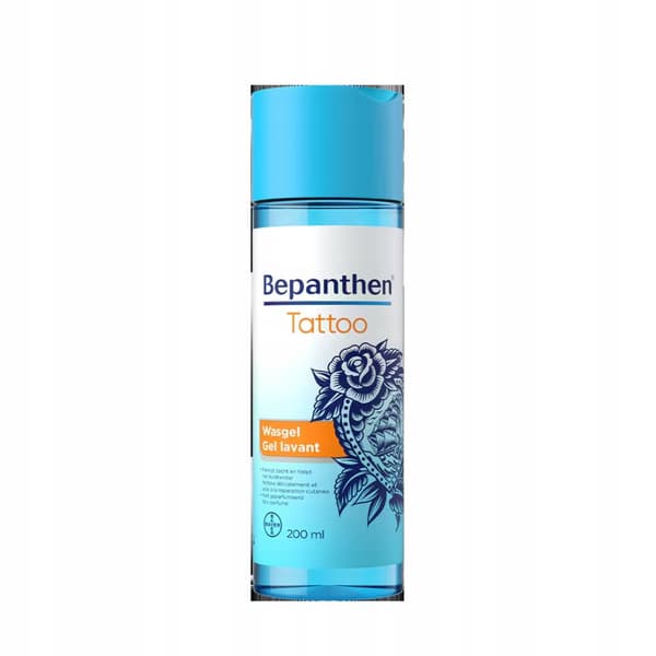 BEPANTHEN TATTOO GEL gel til vask af tatoveret hud til TATOVERINGER 200 ml