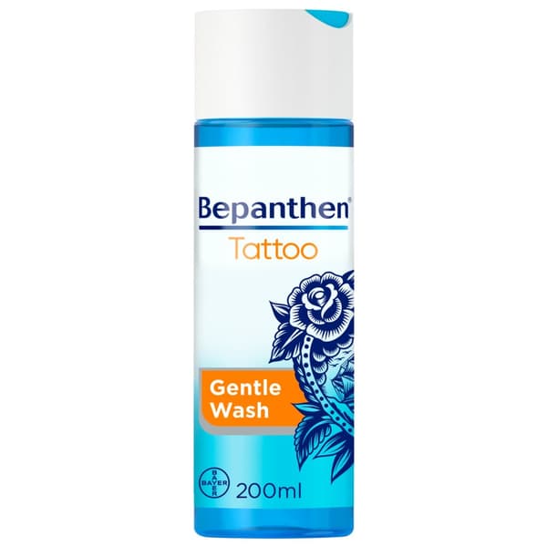 BEPANTHEN TATTOO GEL gel til vask af tatoveret hud til TATOVERINGER 200 ml