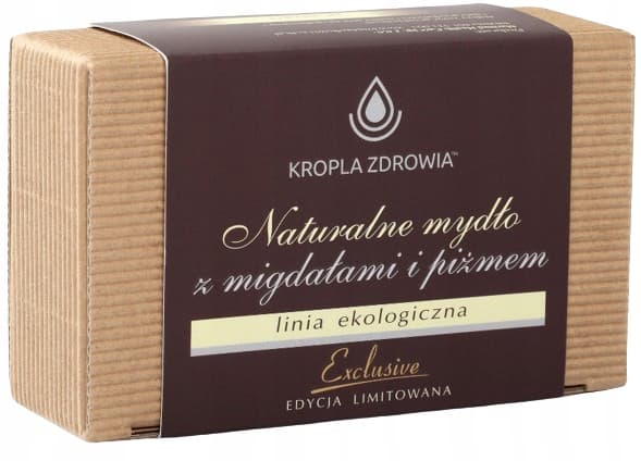 HEALTH DROP naturlig sæbebar med MANDLER OG MOSKUS 130 g