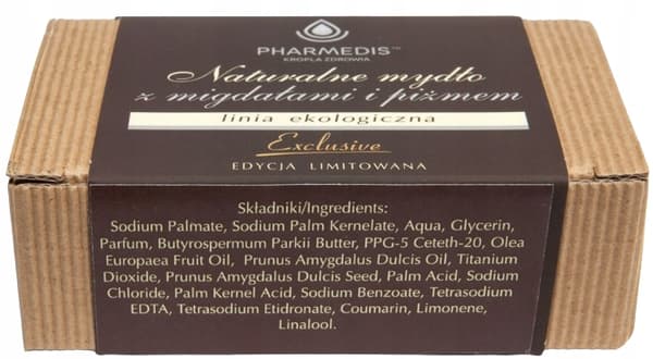 HEALTH DROP naturlig sæbebar med MANDLER OG MOSKUS 130 g