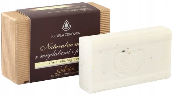 HEALTH DROP naturlig sæbebar med MANDLER OG MOSKUS 130 g