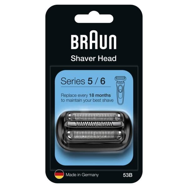 BRAUN Serie 5 och 6 53B Rakhuvud