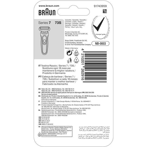 BRAUN Serie 7 73S Rakhuvud