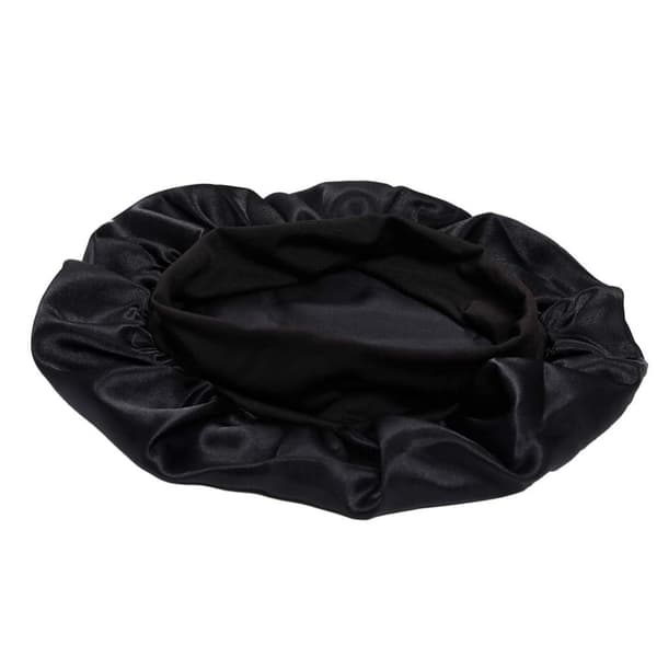 Sovehætte satinhætte (one size) Sort