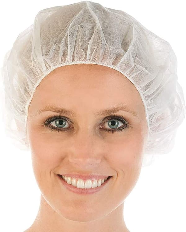INF Kertakäyttöiset Bouffant Caps, Hiuspään suojaverkko