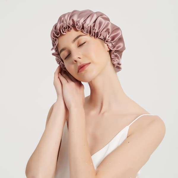 INF 100 % Mulberry Silk Sleep Cap naisille, Pehmeä päähuivi nukkumiseen