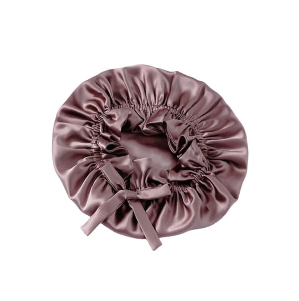 INF Luksuriøs dobbeltlags 16 Momme Silk Sleep Cap 0