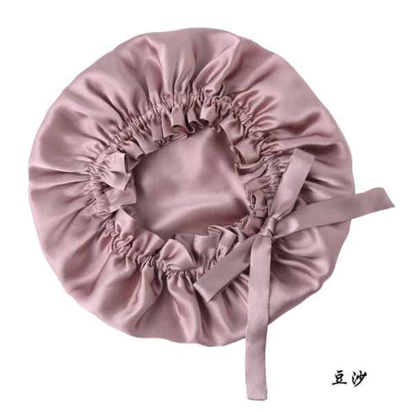 INF Justerbar silke sovehue til langt hår, 100% Mulberry silke