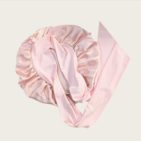 Sovmössa i 100 % Mullbärssilke för Kvinnor Gummi rosa