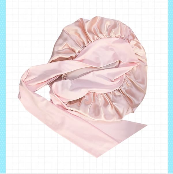 Sovmössa i 100 % Mullbärssilke för Kvinnor Gummi rosa