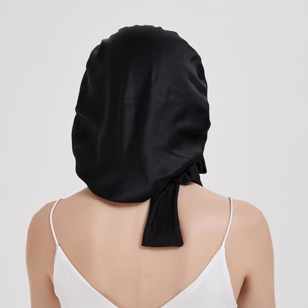INF Sovehætte i 100 % Mulberry Silke til kvinder Beige