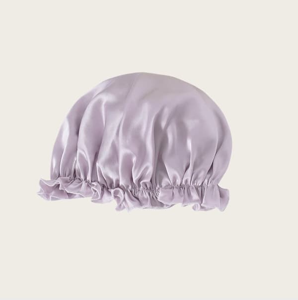 INF 100% Mulberry Silk Sovehue til Kvinder, Blødt Hovedtørklæde til Sovn Lys lilla M