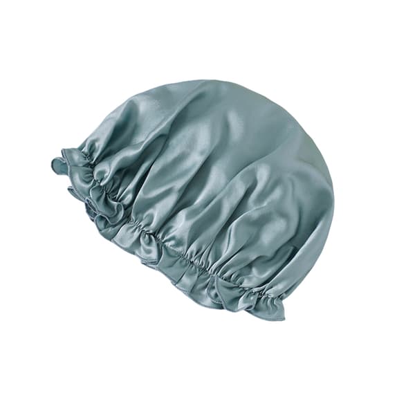 INF 100% Mulberry Silk Sovehue til Kvinder, Blødt Hovedtørklæde til Sovn blålig XL