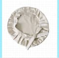 Miniatyrbillede 4 af 5: INF Justerbar silke sovehue til kvinder, 100% Mulberry silke Beige