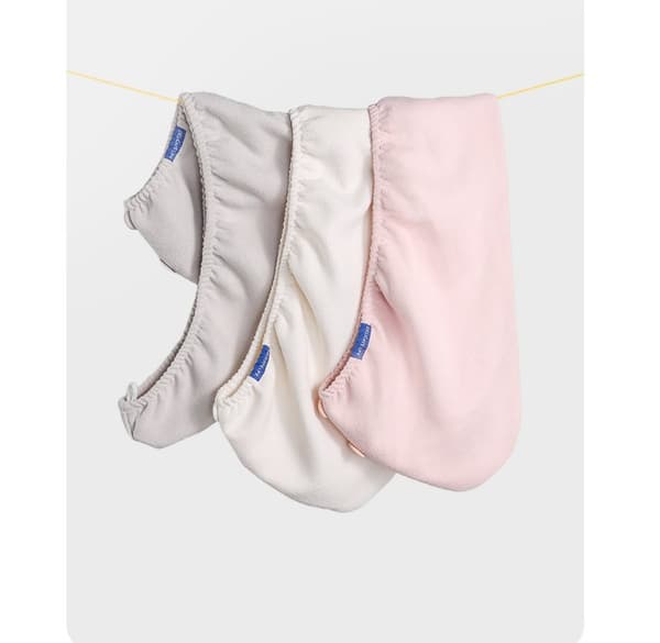 INF Hårttørrehætte i mikrofiber, hurtigtørrende håndklæde til hårindpakning Hvid