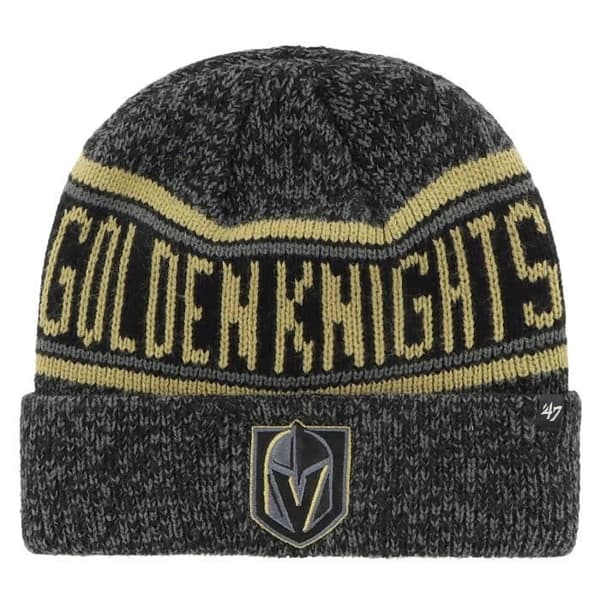 Stickad mössa 47 Brand - McKoy Vegas Golden Knights - Vuxen Man - Svart och guld