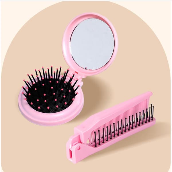 INF Hårplejesæt Pink, bærbar og komplet 8-Pack
