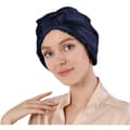 Pikkukuva 4 / 4: INF 100 % Mulberry-silkkinen hiustenhoitohattu Laivastonsininen