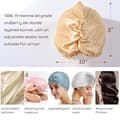 Miniatyrbillede 8 af 8: Luksus Satin Beanie 2-i-1 - Sleeping Beanie & Swim Beanie til langt og krøllet hår