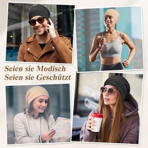 Lollanda säädettävä suihkuhattu naisille ja miehille, pehmeä makuuhattu unisex – täydellinen kaikenkokoisille ja hiustyypeille