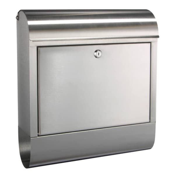 HI Postkasse rustfritt stål 38x12x42,5 cm