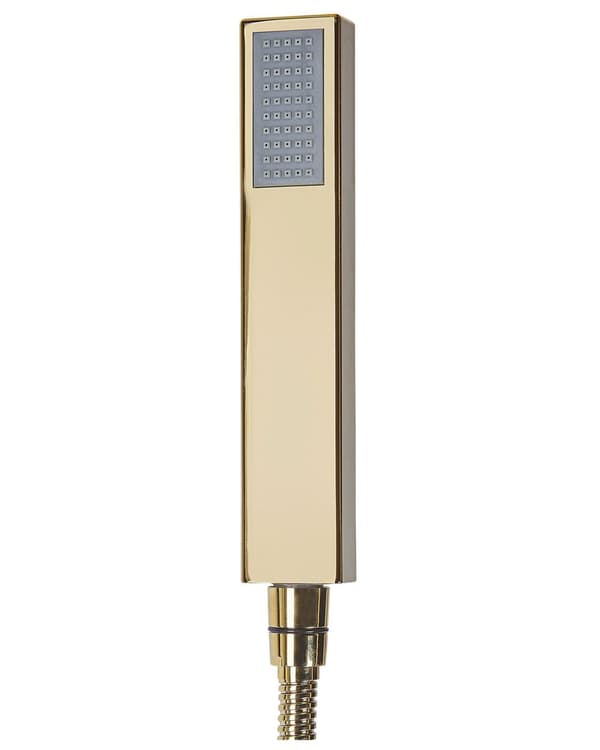 Badekarbatteri frittstående 120 cm gull moderne