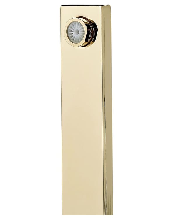 Badekarbatteri frittstående 120 cm gull moderne