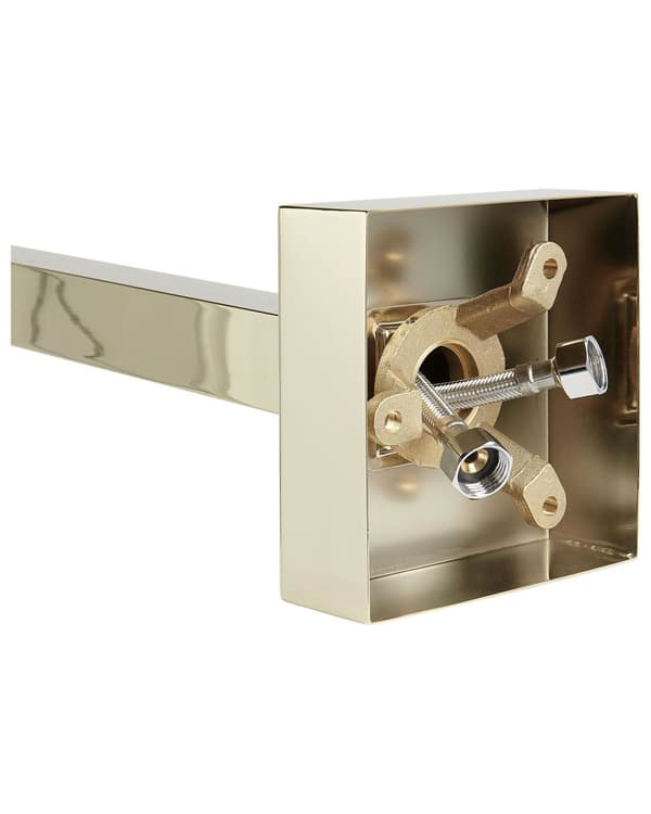 Badekarbatteri frittstående 120 cm gull moderne