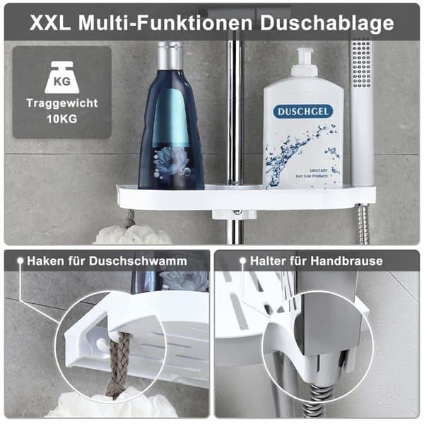 Görbach duschpelare - YT-3030CP-Ablage