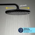 Miniatyrbild 7 av 9: Duschpelare med termostatblandare - Vattensparande - GROHE Vitalio Start System 250 - Matt Svart - 266772431