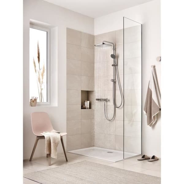 GROHE Duschpelare med manuell avledare Vitalio Start 250, 250 mm duschhuvud, 1 handdusch med jetstrålar, 26698000