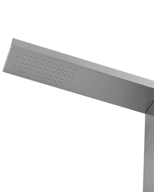Blandare för utomhusbruk Rostfritt stål med regnfunktion Kromfinish Glamour Modern Trädgård