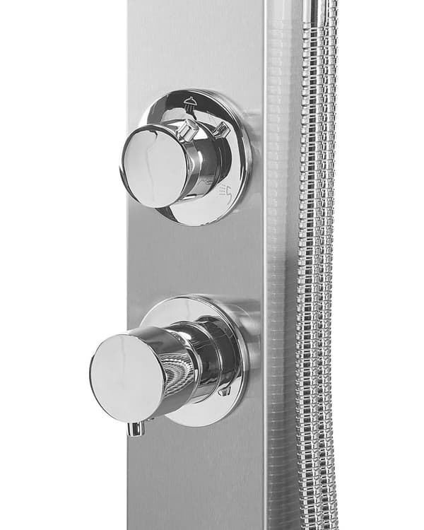 Blandare för utomhusbruk Rostfritt stål med regnfunktion Kromfinish Glamour Modern Trädgård