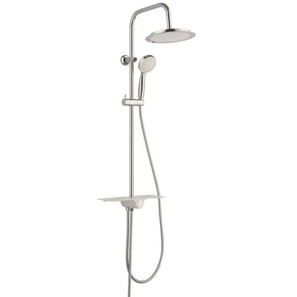 SCHÜTTE Takduschset Vit-krom duschhuvud 434593