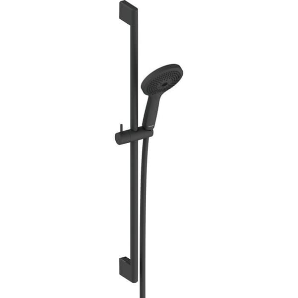 Duravit Duschset, stång 700 mm, 3-stråle handdusch Click! 120mm, Matt svart - UV0680003046
