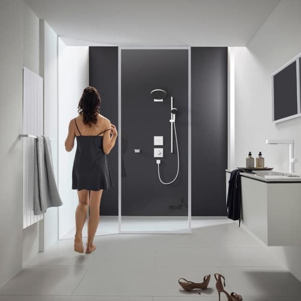 Duschset 105 3jet Relaxation med C bar 90 cm matt vit - HANSGROHE - Pulsify Select