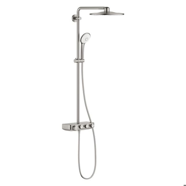 Grohe Euphoria SmartControl Rund duschpelare 310 duo Supersteel