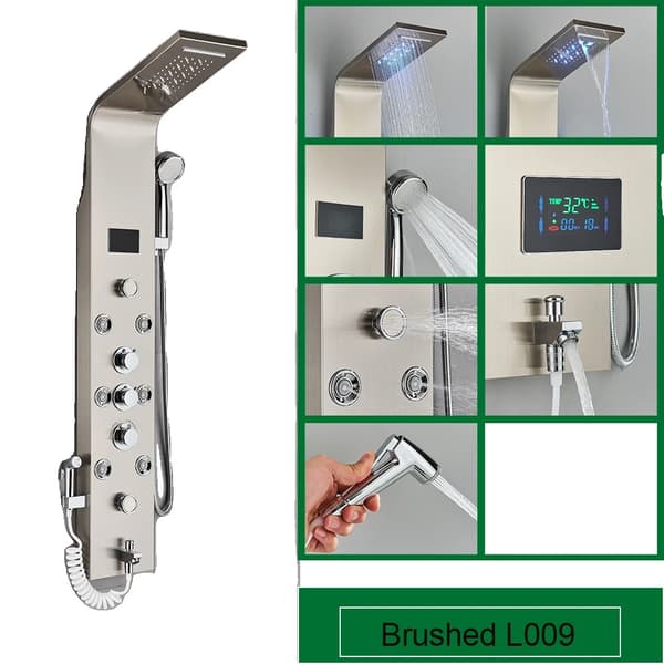 Bruserpanel, Triple Håndtag Kontrol, Smart Enhed Funktionalitet,Børstet 8009