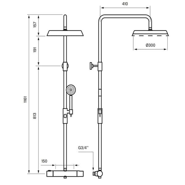 Tapwell ARM7200 Takdusj Ø32cm