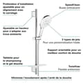 Miniatyrbild 2 av 2: 3-spray duschset med bar - GROHE