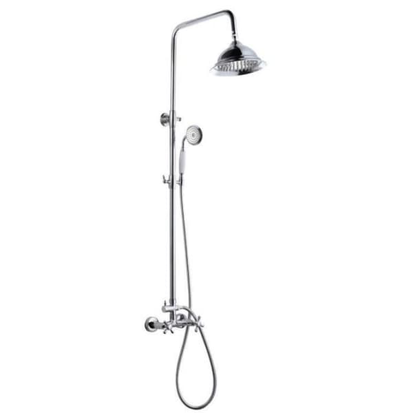 ROUSSEAU Duschpelare med Retro blandare - Krom