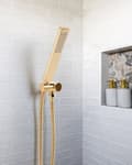 Miniatyrbilde 2 av 5: Dusjhode Gull Metall 1 Spray Modus Moderne Stil til Baderom Tilbehør