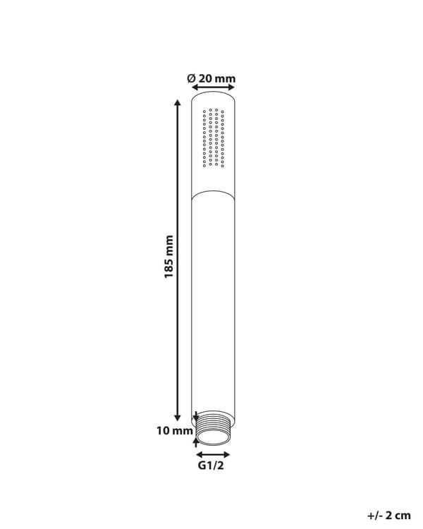 Dusjhode Sølv Metall 1 Spray Modus Moderne Design Minimalistisk Stil